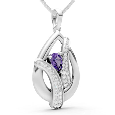 Amethyst Pave Gemstone Pendant
