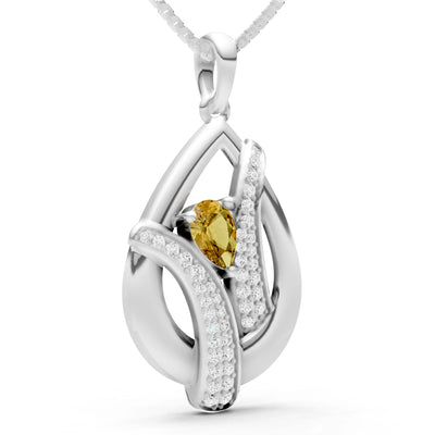 Pave Gemstone Pendant