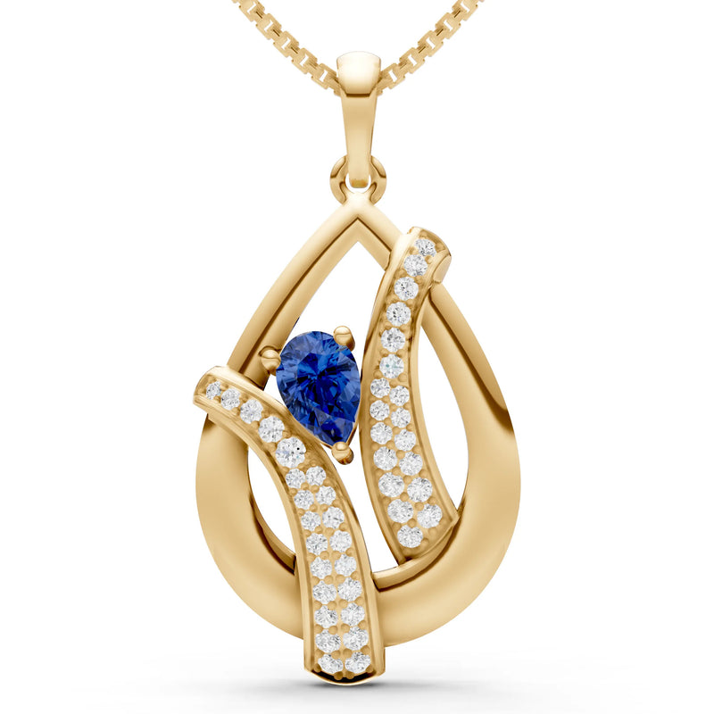 Pave Gemstone Pendant