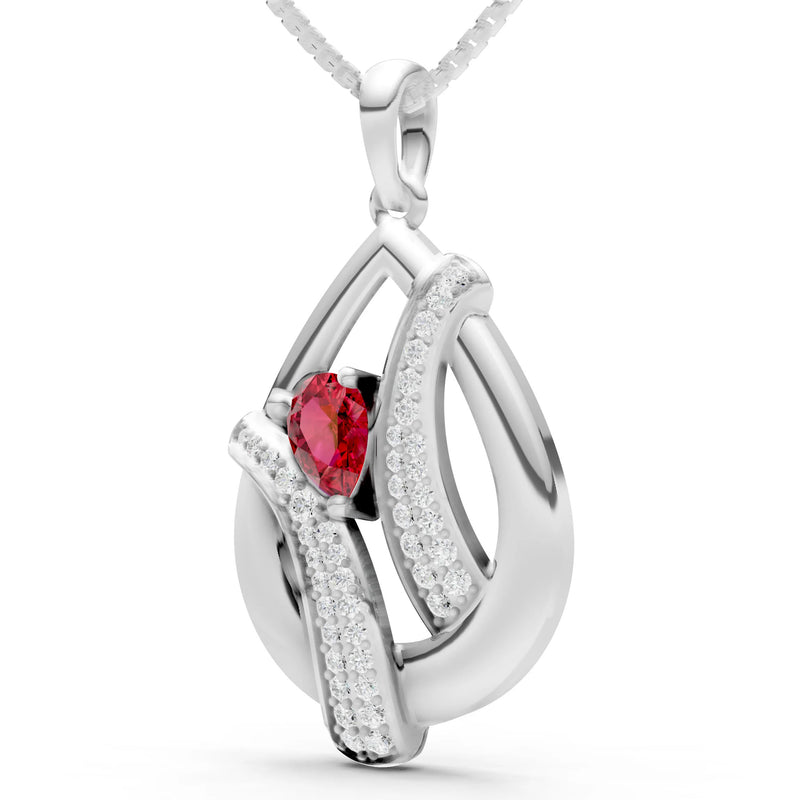 Pave Gemstone Pendant