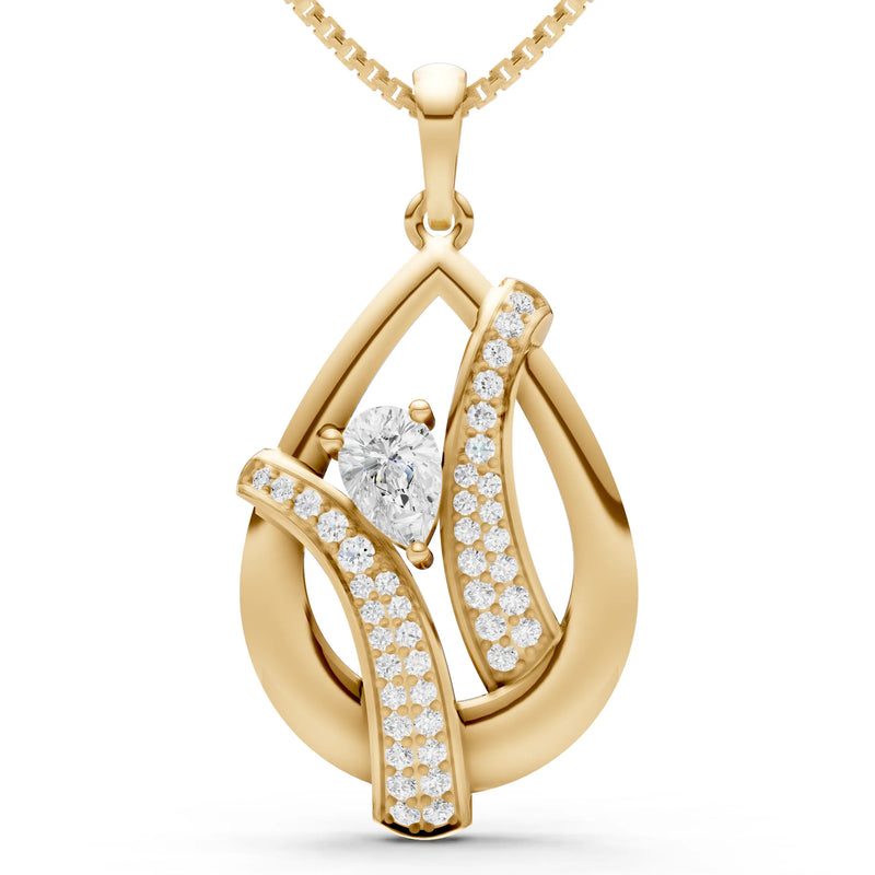 Pave Gemstone Pendant