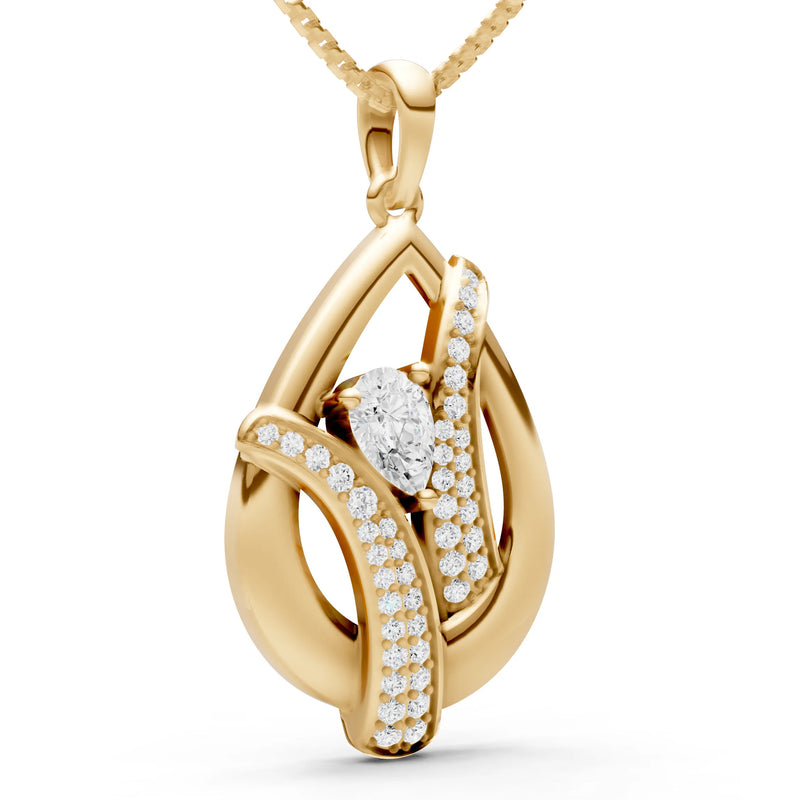 Pave Gemstone Pendant