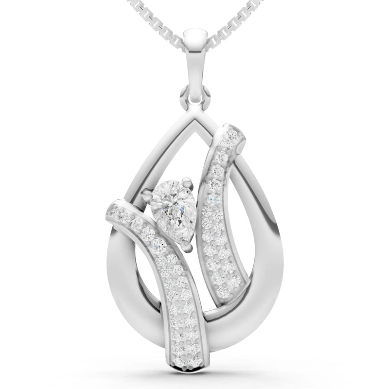 Diamond Pave Gemstone Pendant