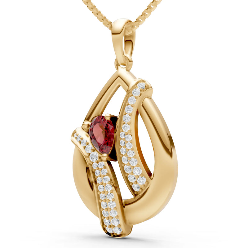 Pave Gemstone Pendant