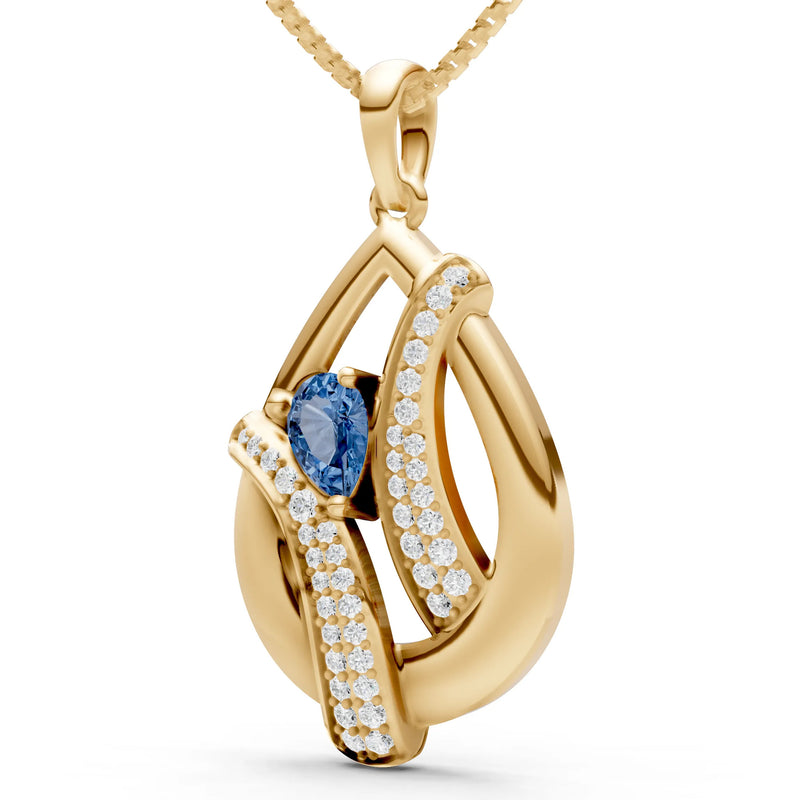 Pave Gemstone Pendant