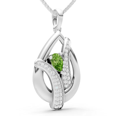 Pave Gemstone Pendant