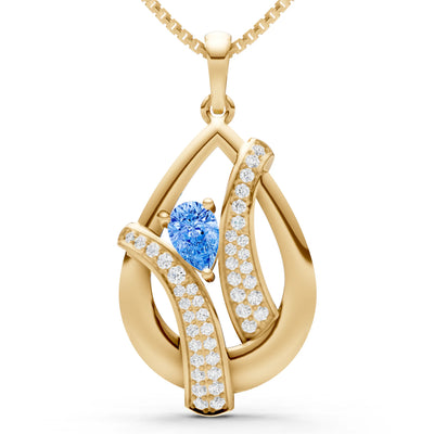 Pave Gemstone Pendant