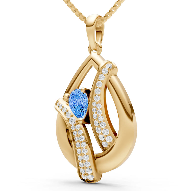 Pave Gemstone Pendant