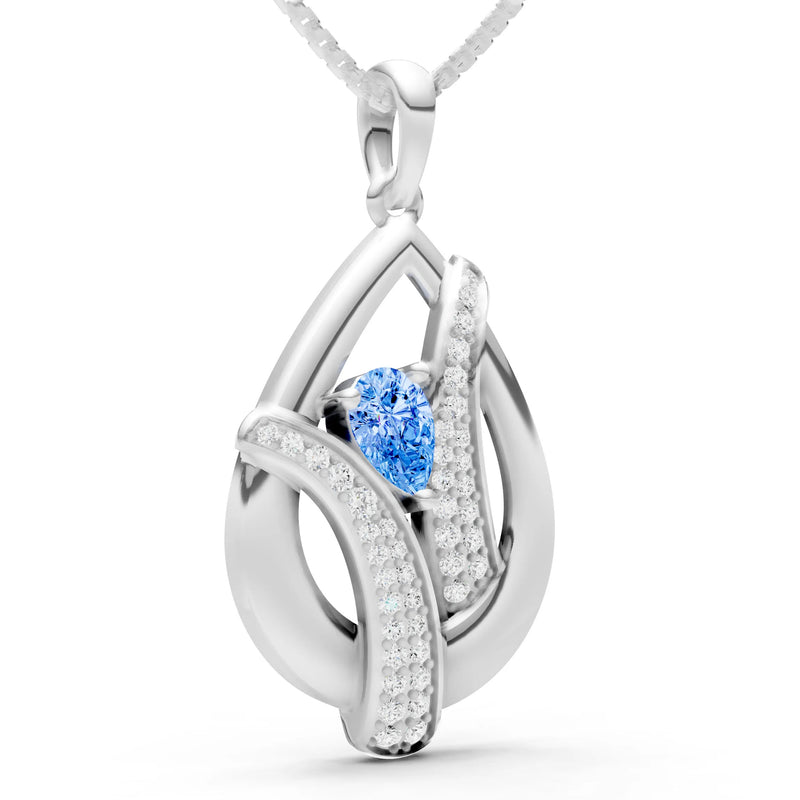 Pave Gemstone Pendant