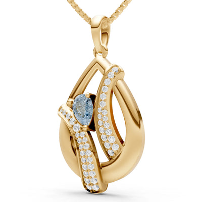 Pave Gemstone Pendant