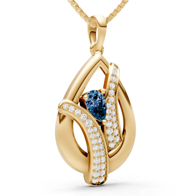 Pave Gemstone Pendant