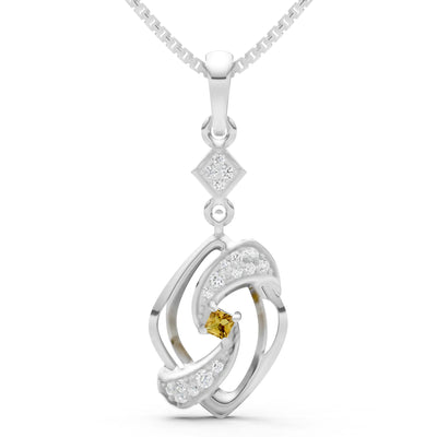 Citrine Princess Gemstone Pendant