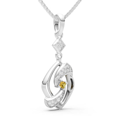 Citrine Princess Gemstone Pendant