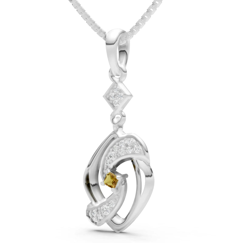 Citrine Princess Gemstone Pendant