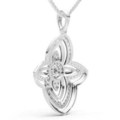 Multi Gemstone Pave Set Pendant