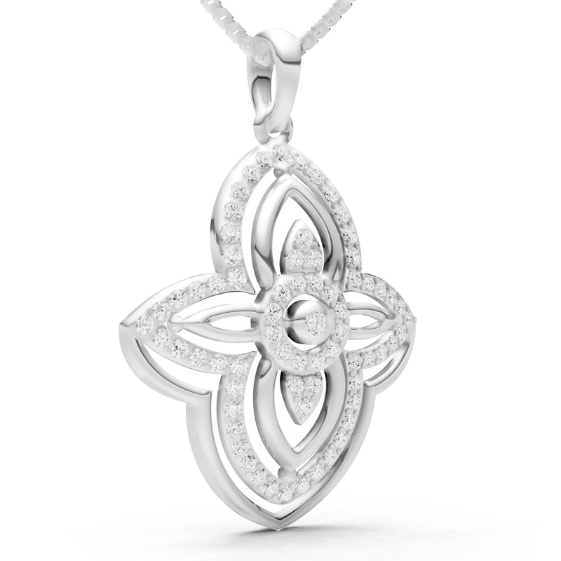 Multi Gemstone Pave Set Pendant