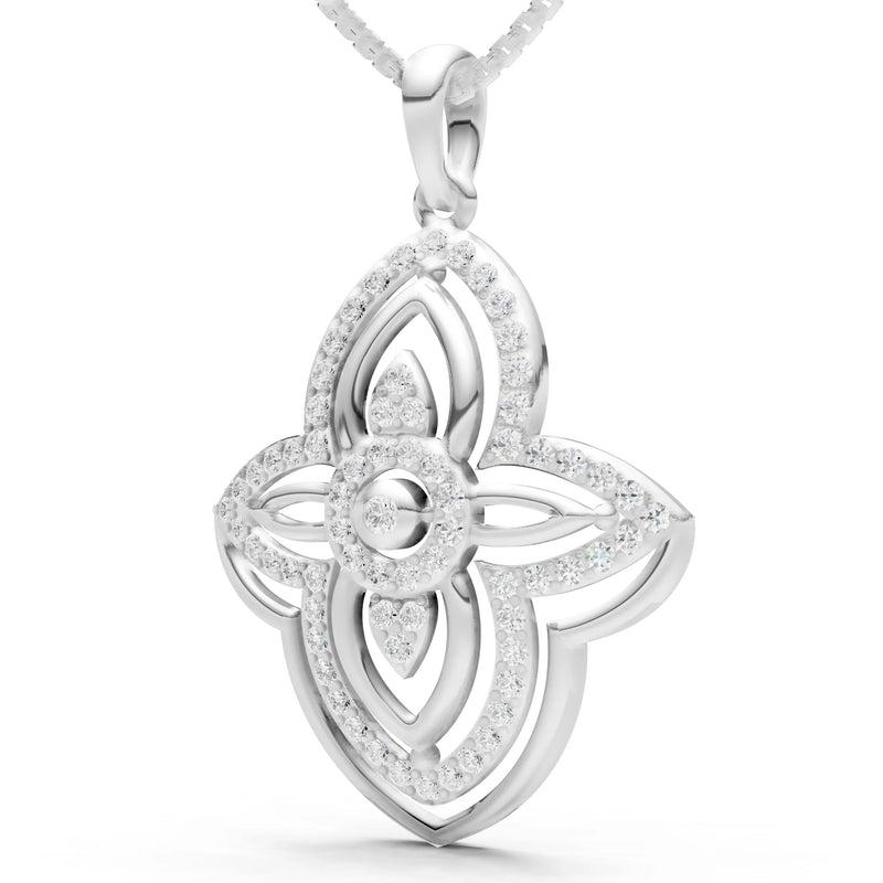 Multi Gemstone Pave Set Pendant