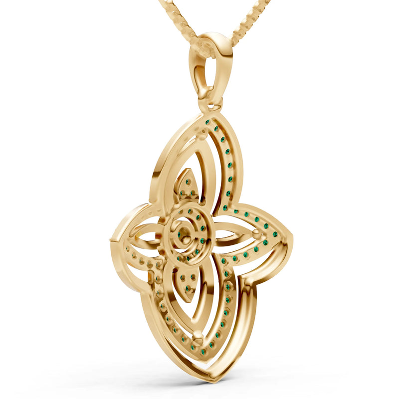 Multi Gemstone Pave Set Pendant