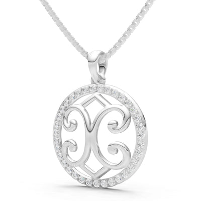 Round Gemstone Pendant