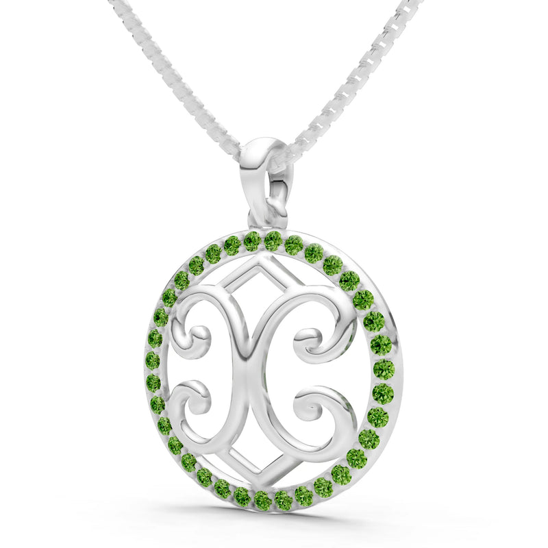 Peridot Round Gemstone Pendant