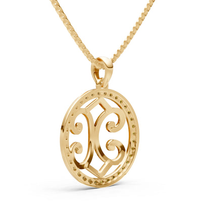 Round Gemstone Pendant