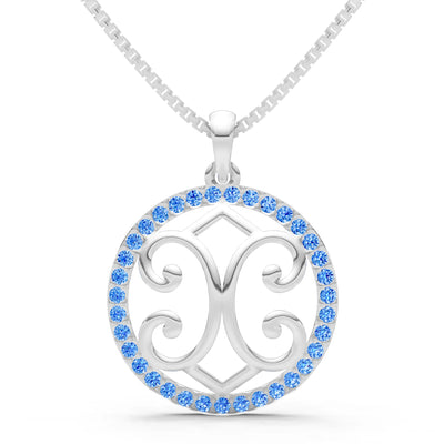 Round Gemstone Pendant