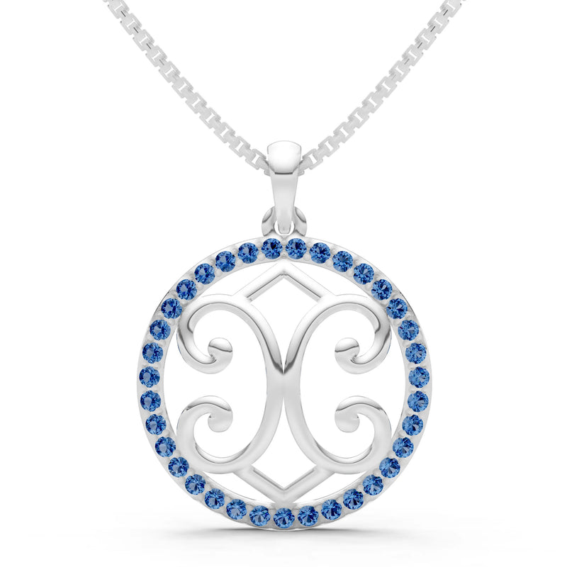 Round Gemstone Pendant