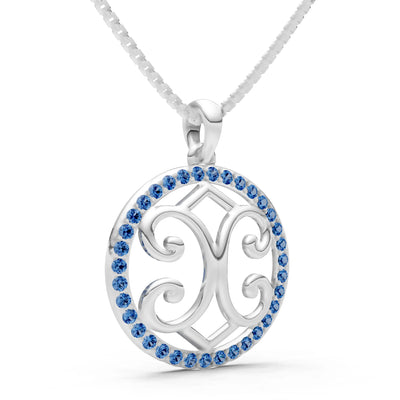 Round Gemstone Pendant