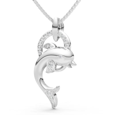 Dolphin Hoop Pendant