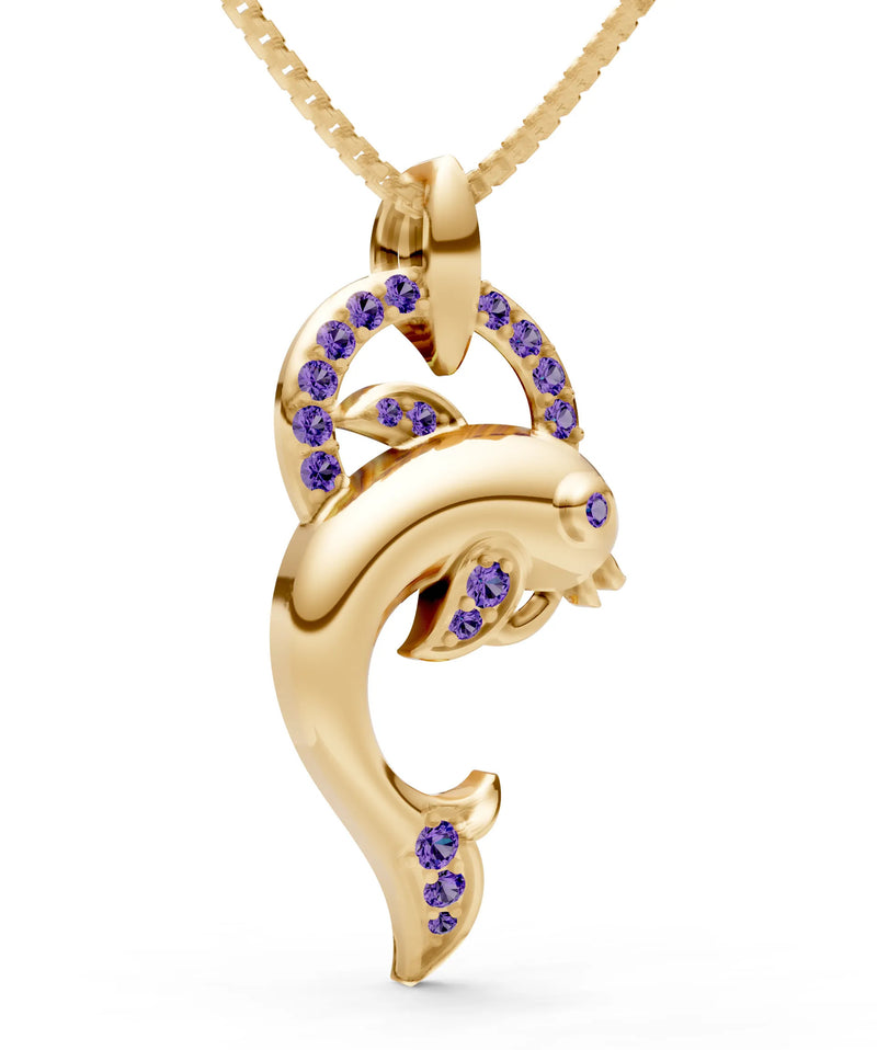 Dolphin Hoop Pendant