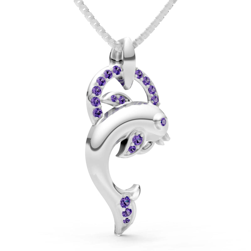Dolphin Hoop Pendant
