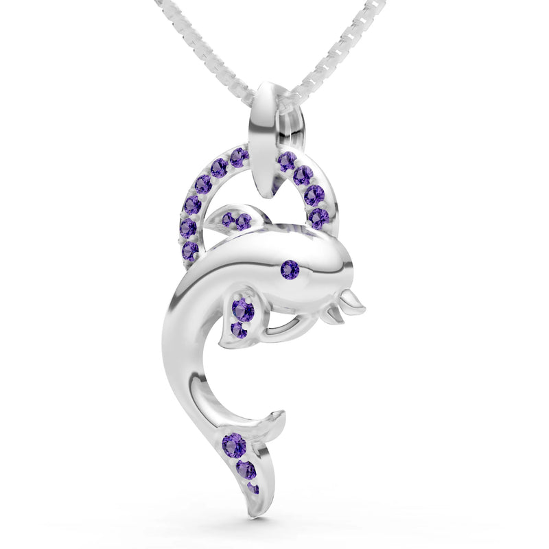 Dolphin Hoop Pendant
