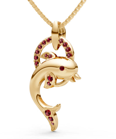 Dolphin Hoop Pendant