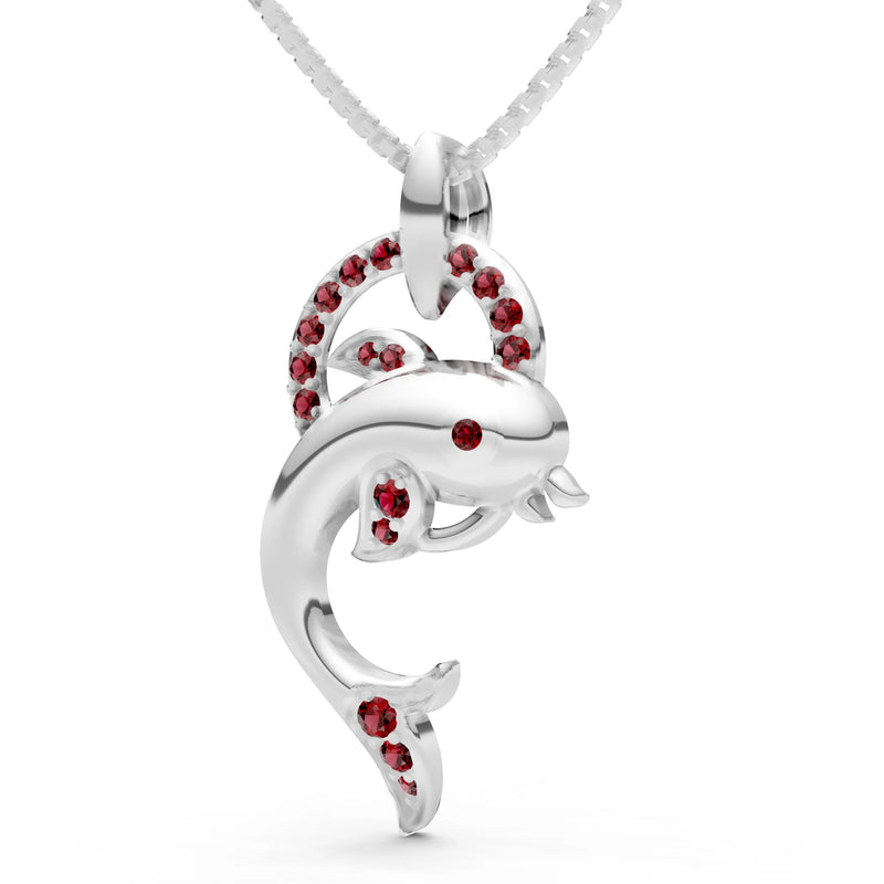 Dolphin Hoop Pendant