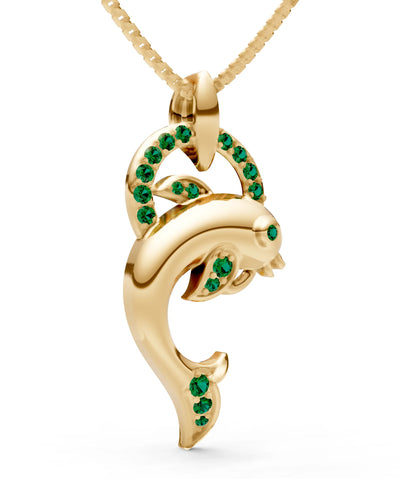 Dolphin Hoop Pendant