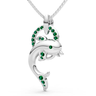 Dolphin Hoop Pendant