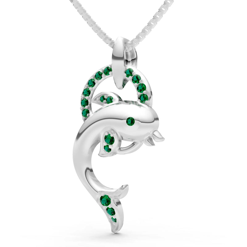 Dolphin Hoop Pendant