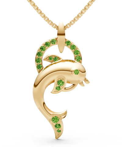 Dolphin Hoop Pendant