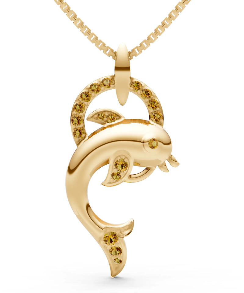 Dolphin Hoop Pendant