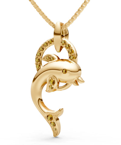 Dolphin Hoop Pendant