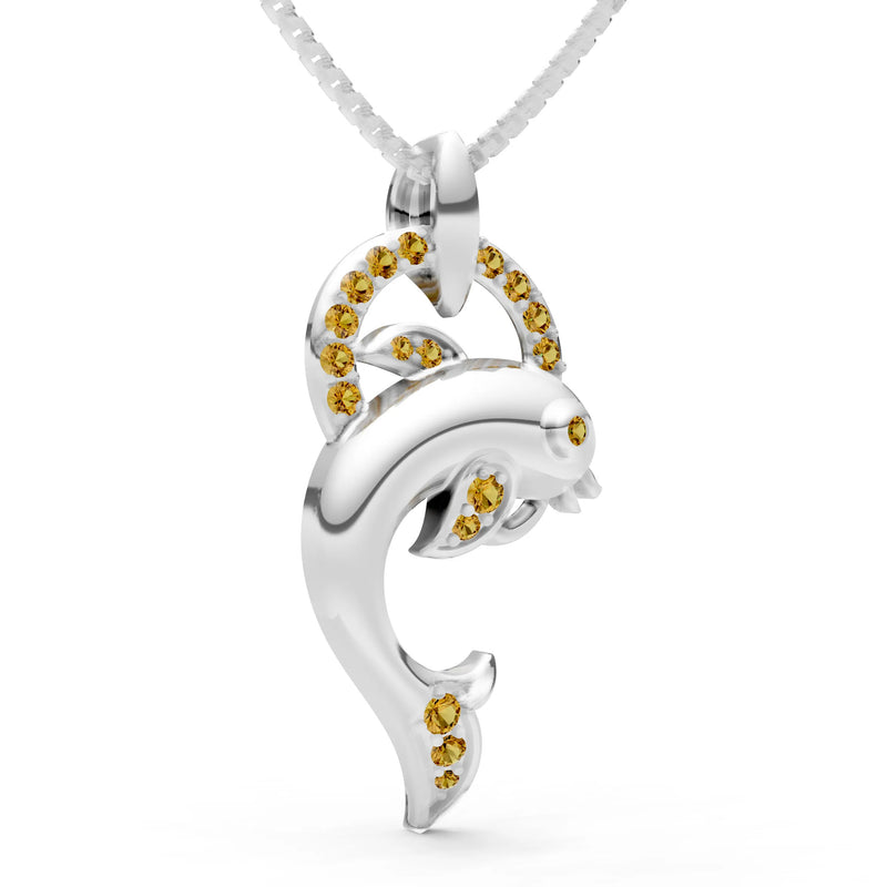 Dolphin Hoop Pendant