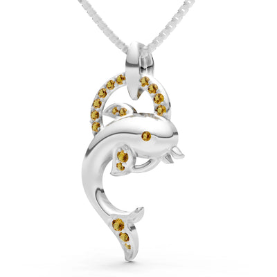 Dolphin Hoop Pendant