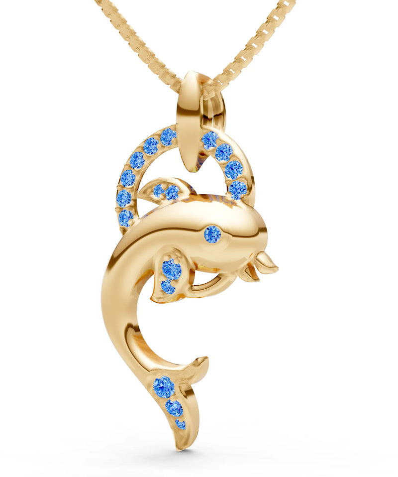 Dolphin Hoop Pendant