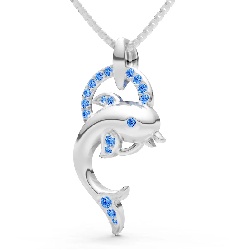 Dolphin Hoop Pendant