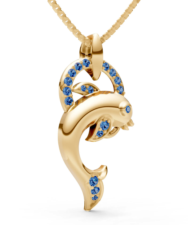 Dolphin Hoop Pendant