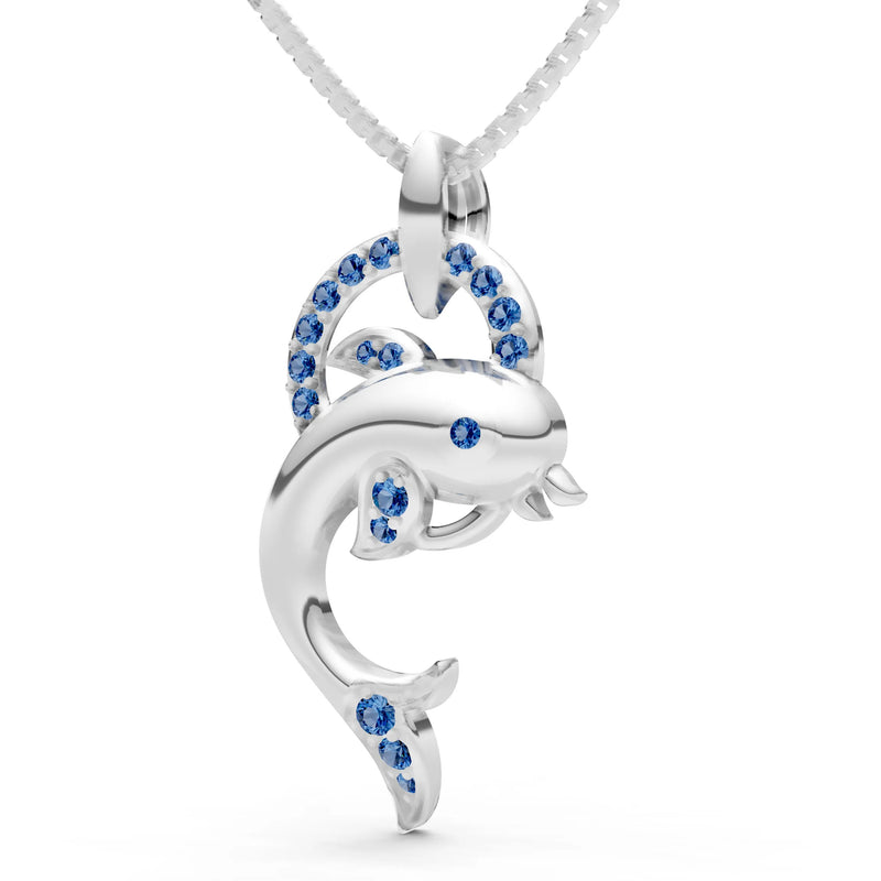 Dolphin Hoop Pendant
