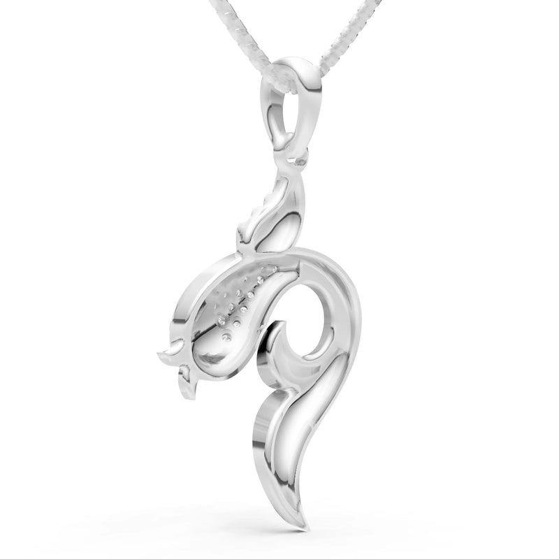 Diamond Gemstones Fish Pendant
