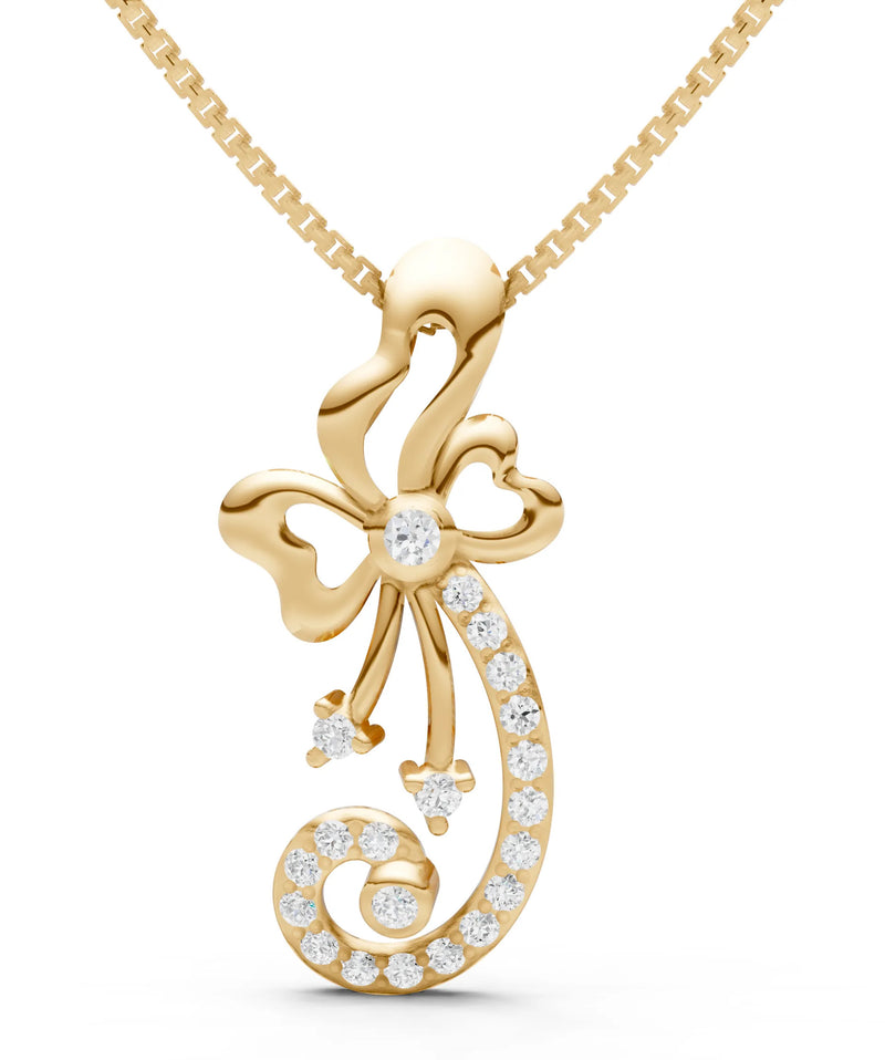 Gemstones Ribbon Pendant