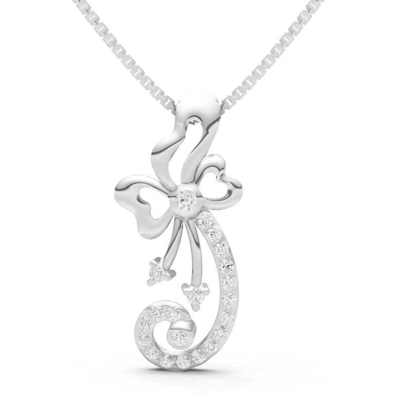 Gemstones Ribbon Pendant