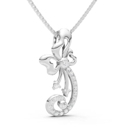 Gemstones Ribbon Pendant